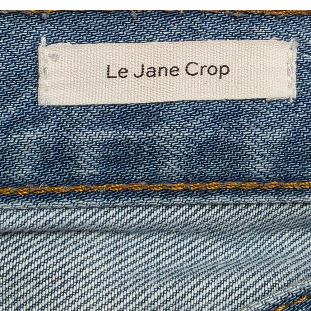 FRAME Le Jane Crop High Rise Straight Leg Jeans Meadow Blue LJNCRA727 Size 30 - Picture 4 of 5